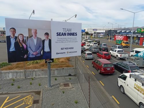 Blenheim Road 6m x 3m Classic and static billboard Christchurch