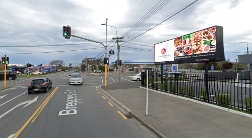 Breezes and Pages Digital Billboard Site Go Jolly Christchurch