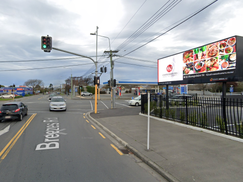 Breezes and Pages Digital Billboard Site Go Jolly Christchurch