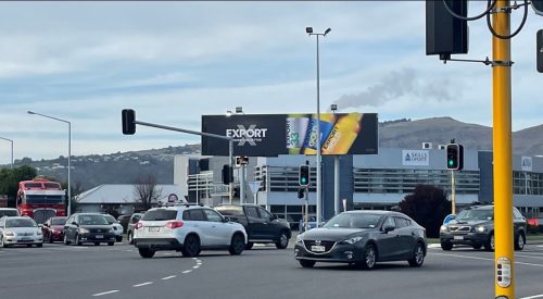 Brougham Port Hills 12m x 3m Billboard Booked for your Jolly pleasure
