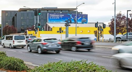 Riccarton Billboard overbridge massive
