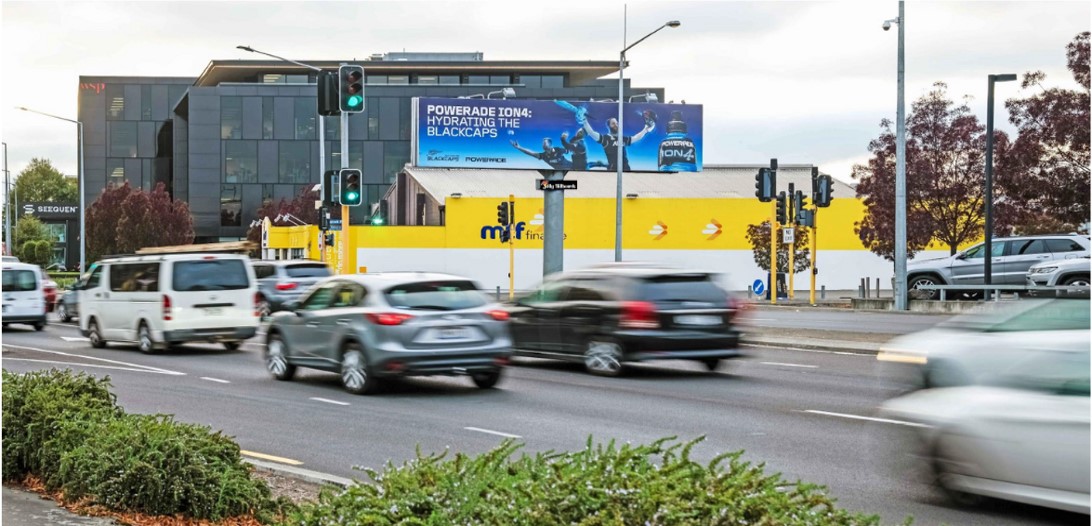 Jolly Billboards CH-126A Moorhouse Riccarton Overbridge CBD Christchurch