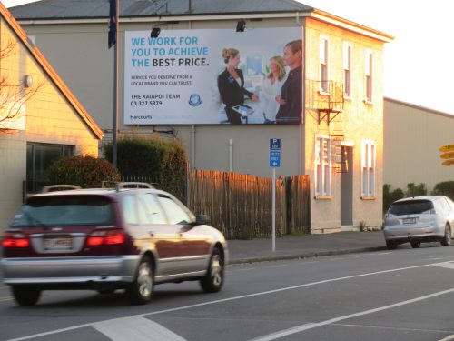 Kaiapoi Billboard advertising site 6m x 3m