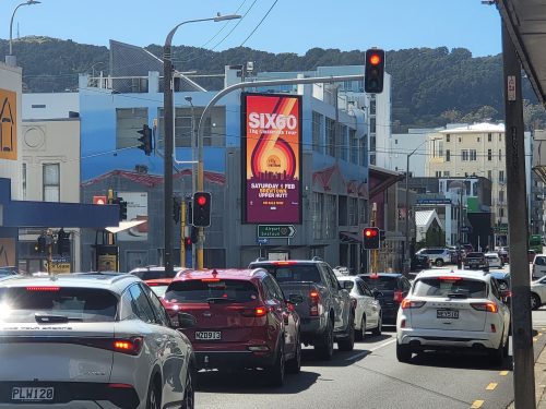 Vivian Street Digital Site Wellington City Billboard advertising