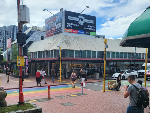 Wellington CBD Cuba and dixon street billboards