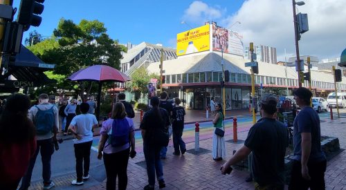 Cuba Street Billboards anbd dixon street 6m x 3m large digital billboards