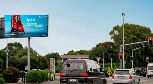 Garlands road southern motorway billboard jolly advertising