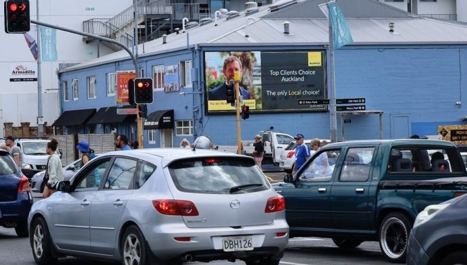 Jolly Billboards AK-D3A DIGITAL Corner New North, Bond & Sandringham Road Kingsland Auckland