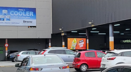 Lower Hutt Billboard sign queensgate shopping centre advertising digital go with jolly