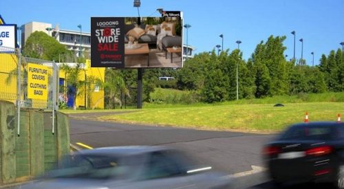 Merton Billboard site media for Auckland not digital 6m x 3m large format out of home advertising