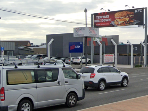 Moorhouse Avenue classic billboard massive and vast. stopped at thwe Go lights for media that works.