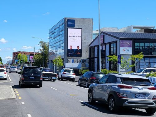Christchurch City Digital Billboard Portrait Site