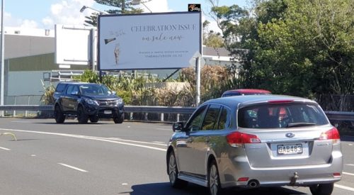 Ellerslie Billboard Inbound 6m x 3m events centre advertising CBD auckland