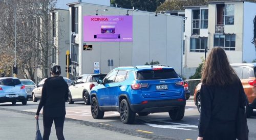 Upper Queen Street Auckland CBD 6m x 3m billboard go for media with Jolly