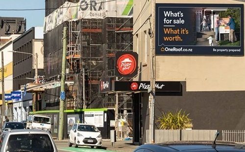 Adelaide Road 6m x 3m billboard toward berhampre, island bay and newtown hospital billboard
