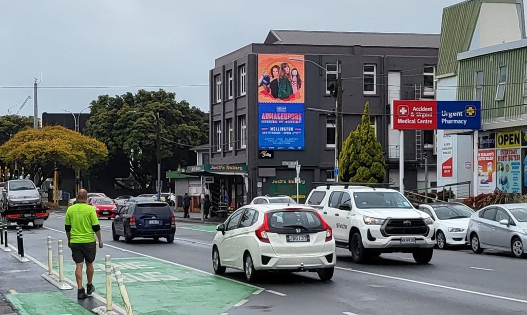 Jolly Billboards WG-D1 DIGITAL 13 Adelaide Road CBD Wellington