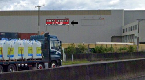 Hamilton motorway Billboard