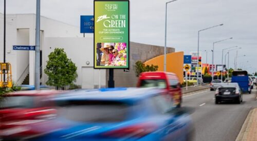 Digital billboard site Carmen Road SH1 Hornby en route to Christchurch airport and Hub Hornby and mitre 10