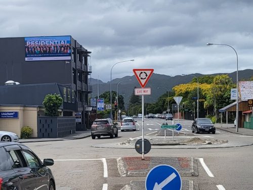 waterloo Road Digital Site lower hutt billboard